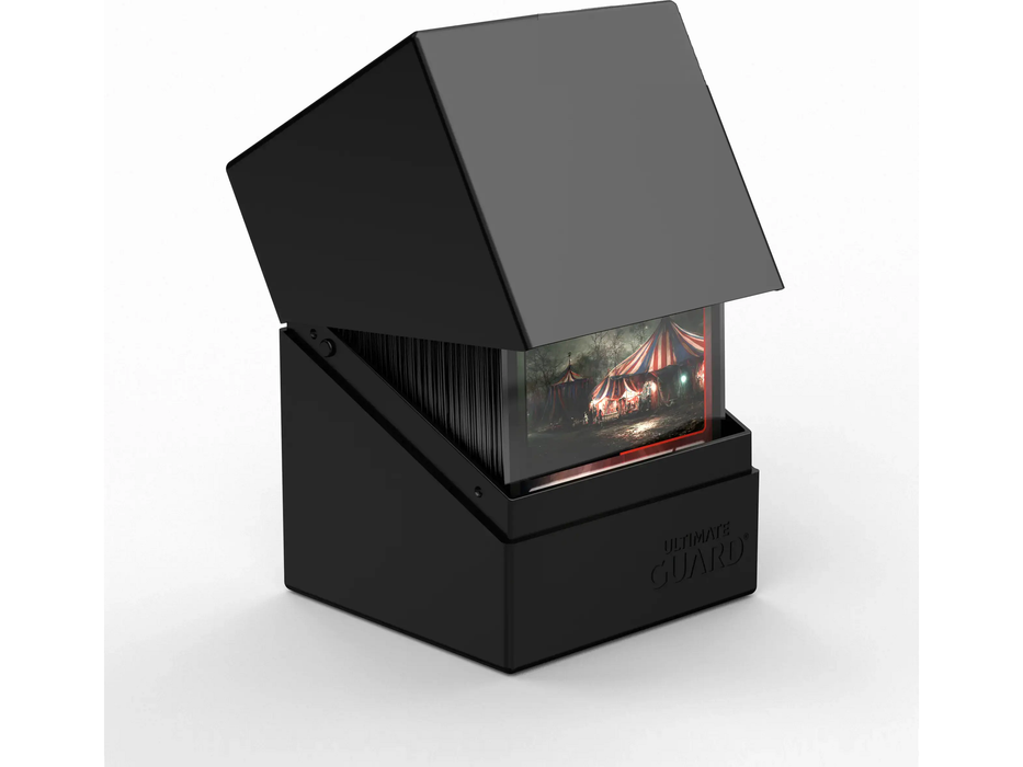 Supplies Ultimate Guard - Boulder Deck Case - Solid Black - 100 - Cardboard Memories Inc.