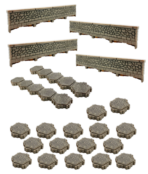 Collectible Miniature Games Renegade Game Studios - Heroscape - Roads to Valhalla - Terrain Expansion - Cardboard Memories Inc.