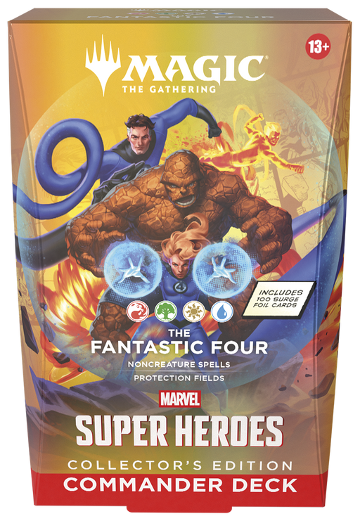 Trading Card Games Magic the Gathering - Marvel Super Heroes - The Fantastic Four - Commander Deck - Collector Edition - Pre-Order July 26th 2026 - Cardboard Memories Inc.