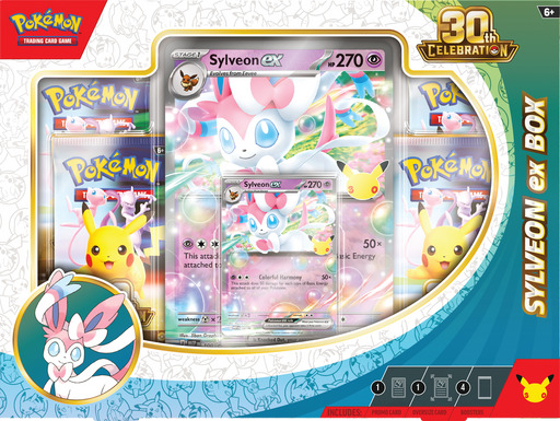 Trading Card Games Pokemon - 2026 - 30th Celebration - Sylveon EX Box - Pre-Order September 16th 2026 - Cardboard Memories Inc.