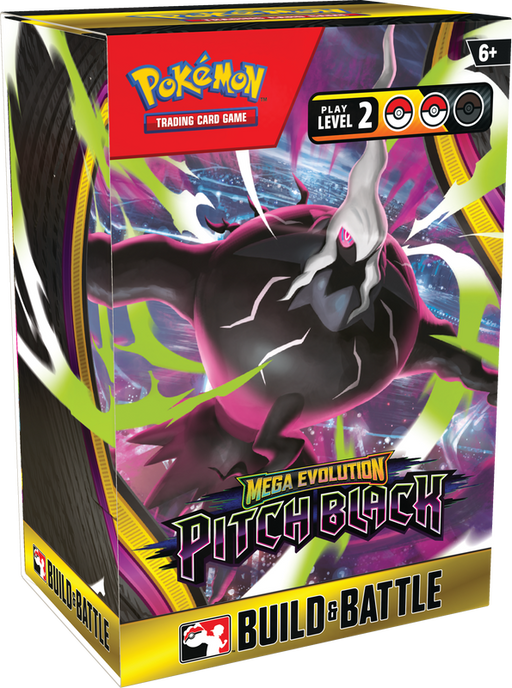 Trading Card Games Pokémon - Mega Evolution - Pitch Black - Build and Battle Box - Pre-Order July 31st 2026 - Cardboard Memories Inc.