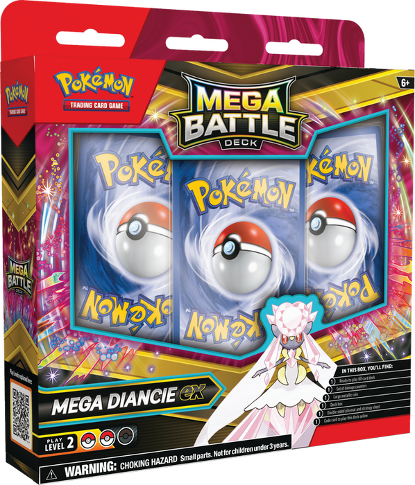 Trading Card Games Pokemon - Mega Battle Decks - Mega Diancie EX - Cardboard Memories Inc.
