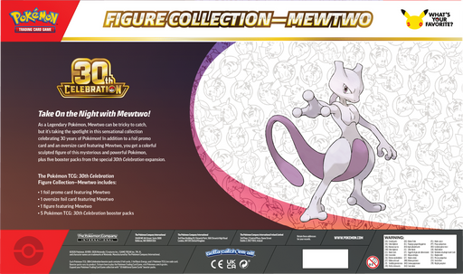 Trading Card Games Pokemon - 2026 - 30th Celebration - Mewtwo Figure Collection - Pre-Order November 6th 2026 - Cardboard Memories Inc.