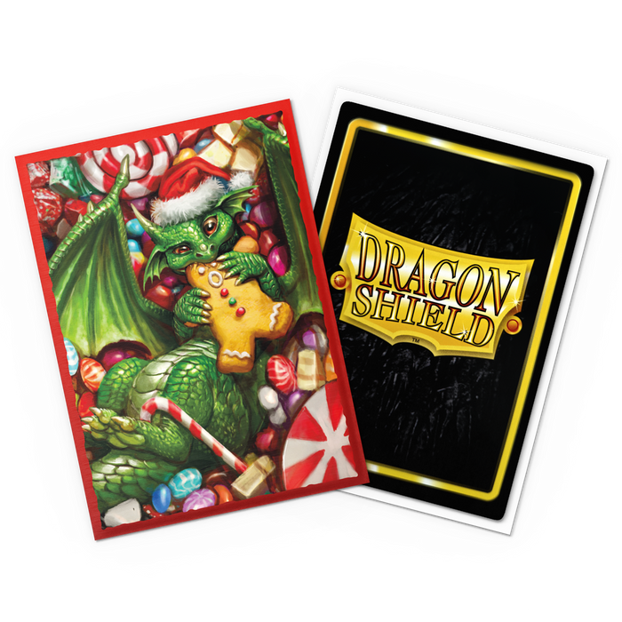 Supplies Arcane Tinmen - Dragon Shield Art Sleeves - Standard Size - Brushed Art - Christmas 2024 - Package of 100 - Cardboard Memories Inc.