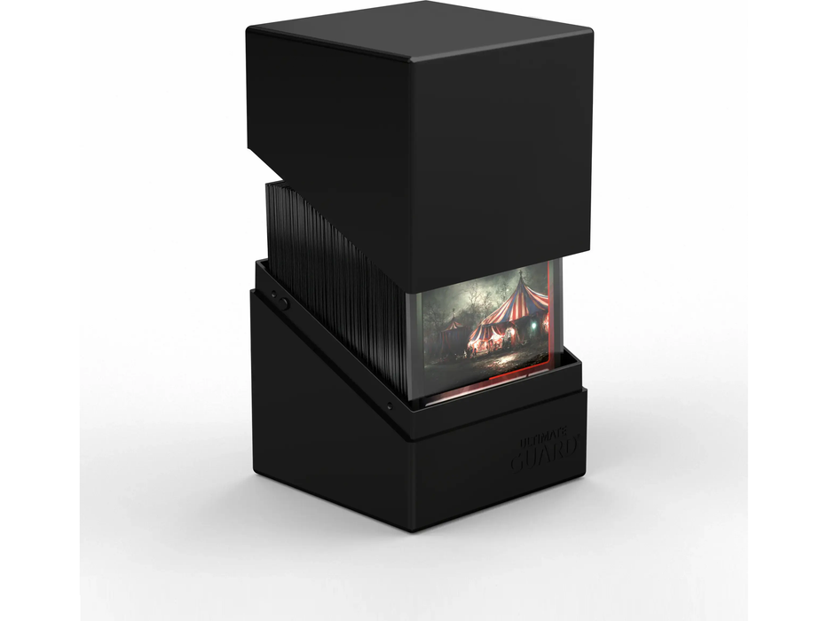 Supplies Ultimate Guard - Boulder Deck Case - Solid Black - 100 - Cardboard Memories Inc.