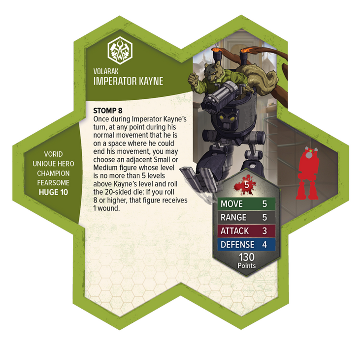 Collectible Miniature Games Renegade Game Studios - Heroscape - Imperator Kayne - Army Expansion - Cardboard Memories Inc.