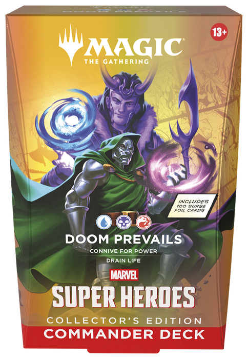 Trading Card Games Magic the Gathering - Marvel Super Heroes - Doom Prevails - Commander Deck - Collector Edition - Pre-Order July 26th 2026 - Cardboard Memories Inc.