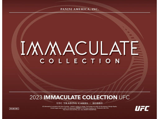 Sports Cards Panini - 2023 - UFC - Immaculate Collection - Hobby Box - Cardboard Memories Inc.
