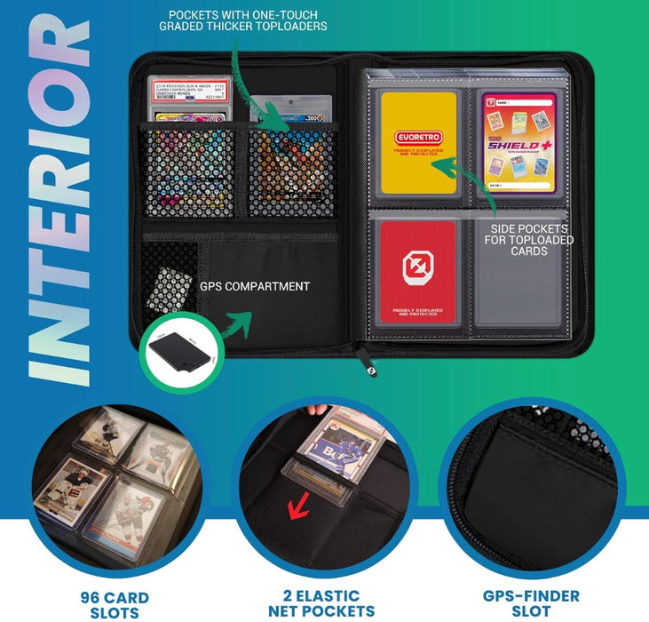 Comic Supplies Evoretro - Shield+ - Compact Toploader Binder - 96 Count - Available April 22nd 2025 - Cardboard Memories Inc.