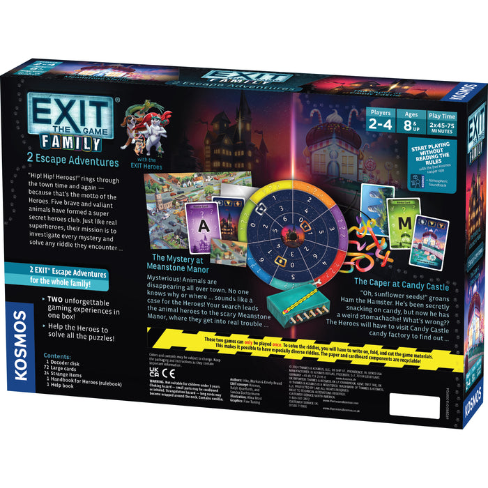 Board Games Thames and Kosmos - EXIT - Family 2 Escape Adventures - Cardboard Memories Inc.
