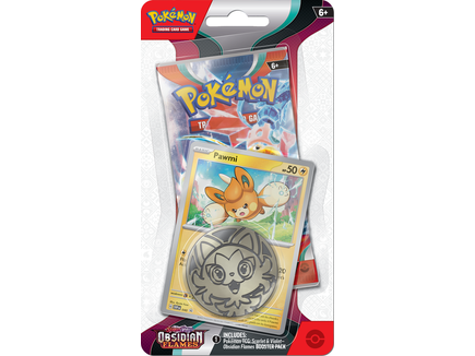 Trading Card Games Pokemon - Scarlet and Violet - Obsidian Flames - Checklane Blister - Pawmi - Cardboard Memories Inc.