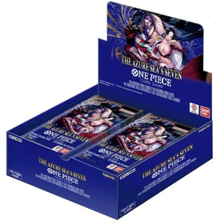 collectible card game Bandai - One Piece Card Game - OP-14 - The Azure Sea's Seven - Booster Box - Pre-Order January 16th 2026 - Cardboard Memories Inc.