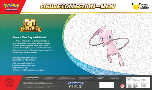 Trading Card Games Pokemon - 2026 - 30th Celebration - Mew Figure Collection - Pre-Order November 6th 2026 - Cardboard Memories Inc.