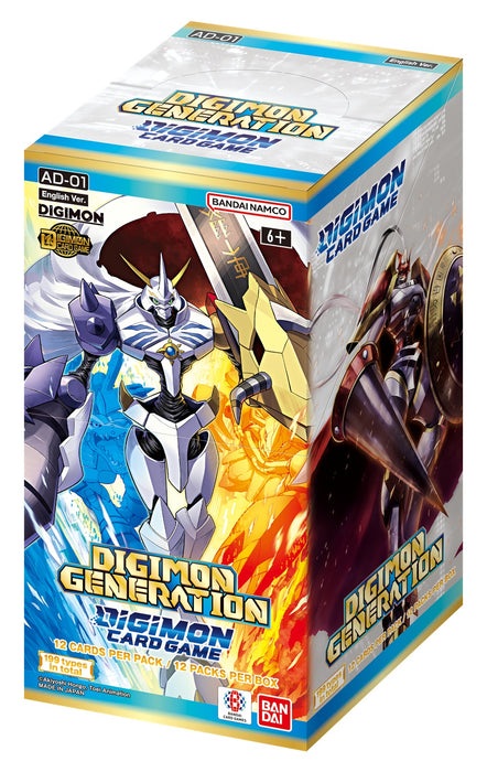 collectible card game Bandai - Digimon Trading Card Game - AD-01 - Digimon Generation - Advanced Booster Box - Cardboard Memories Inc.
