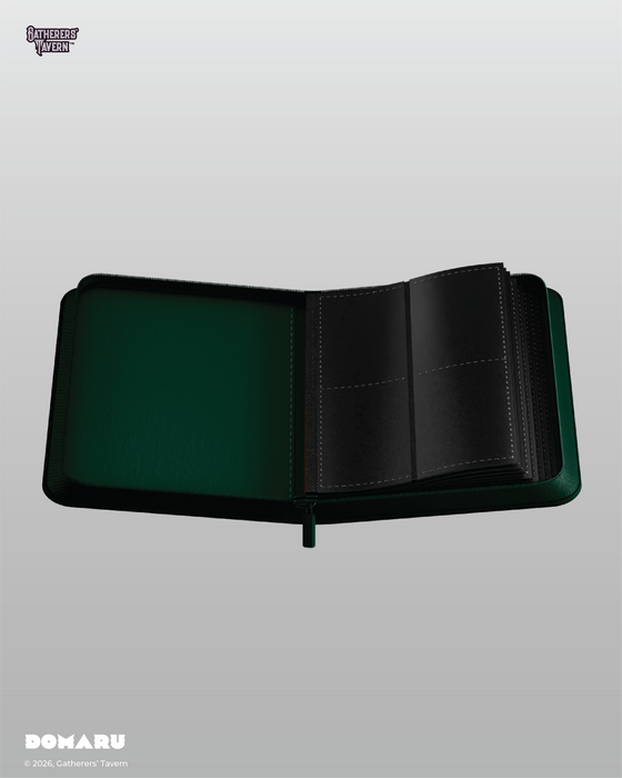 Supplies Gatherers Tavern - Domaru Binder - Malachite - 4pkt - Cardboard Memories Inc.