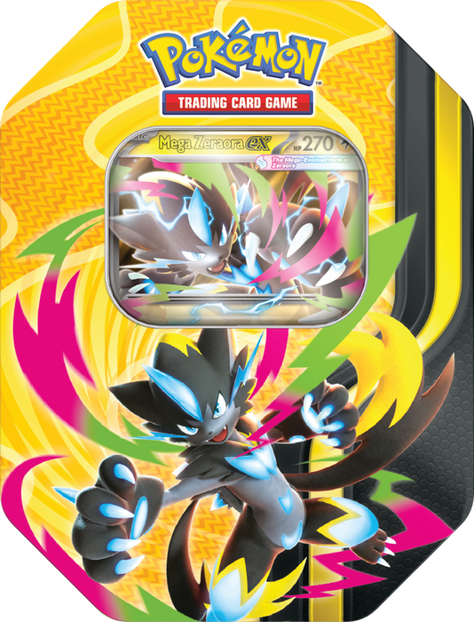 Pokémon - Mega Forces - Mega Zeraora - Tin - Pre-Order August 28th 2026