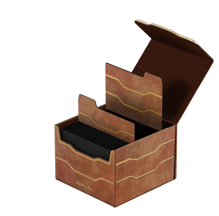 Supplies Gatherers Tavern - Army Horizon - Domaru Deck Box - Chestnut - 133+ - Cardboard Memories Inc.