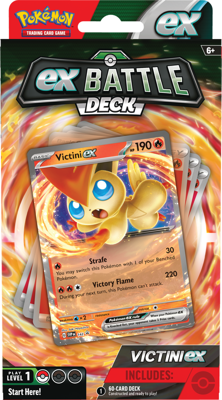 Trading Card Games Pokemon - EX Battle Decks - Victini EX - Cardboard Memories Inc.