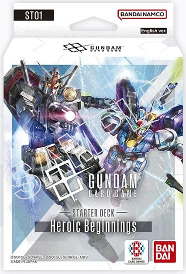 collectible card game Bandai - Gundam Card Game - ST-01 - Heroic Beginnings - Starter Deck - Cardboard Memories Inc.