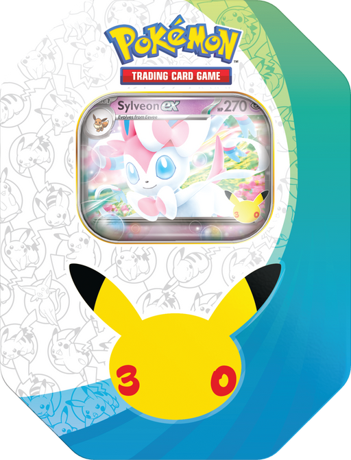 Trading Card Games Pokemon - 2026 - 30th Celebration - EX Sylveon Tin - Pre-Order December 4th 2026 - Cardboard Memories Inc.