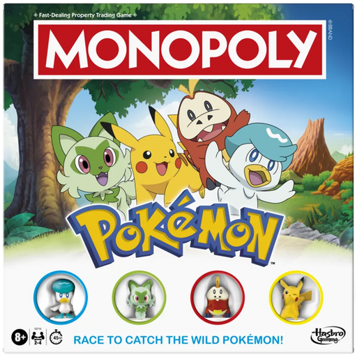 Board Games Usaopoly - Monopoly - Pokémon - Pre-Order November 30th 2025 - Cardboard Memories Inc.