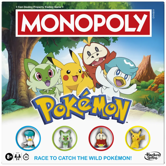 Board Games Usaopoly - Monopoly - Pokémon - Pre-Order November 30th 2025 - Cardboard Memories Inc.
