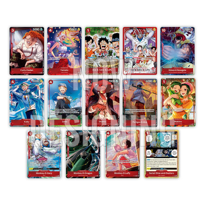 Collectible Card Game Bandai - One Piece Card Game - Best Selection - Ace, Sabo and Luffy - Premium Card Collection - Cardboard Memories Inc.