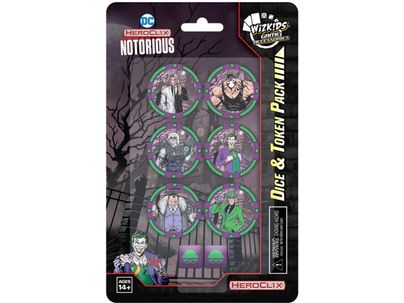 Collectible Miniature Games Wizkids - DC - HeroClix - Notorious - Dice and Token Pack - Cardboard Memories Inc.