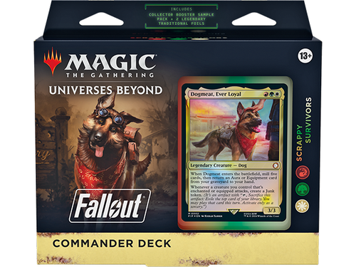 Trading Card Games Magic the Gathering - Fallout - Commander Deck - Scrappy Survivors - Cardboard Memories Inc.