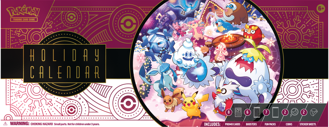 Pokemon - 2025 - Holiday Calendar Box Cardboard Memories Inc. Pokemon - 2025 - Holiday Calendar Box Cardboard Memories Inc.