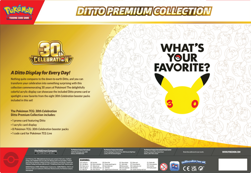 Trading Card Games Pokemon - 2026 - 30th Celebration - Ditto Premium Collection - Pre-Order November 6th 2026 - Cardboard Memories Inc.