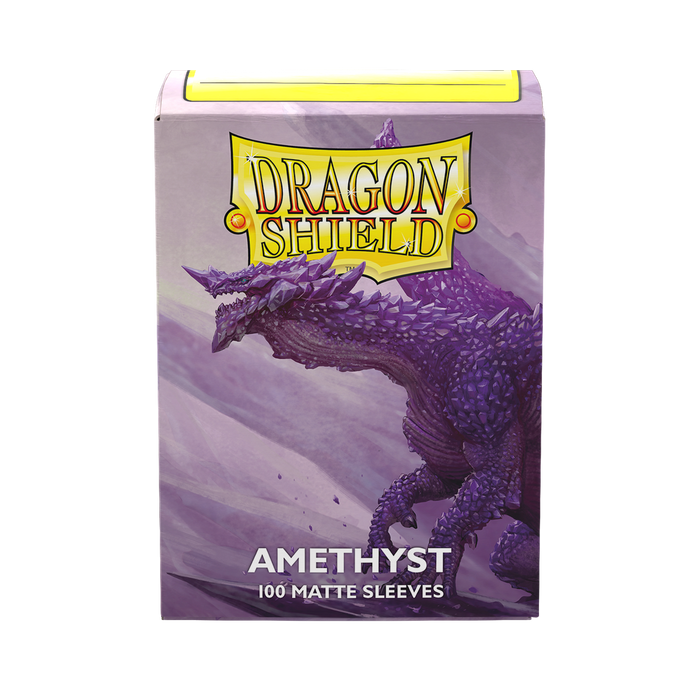 Supplies Arcane Tinmen - Dragon Shield Sleeves - Standard Size - Matte - Amethyst - Package of 100 - Cardboard Memories Inc.
