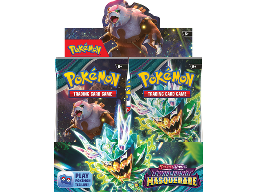 Trading Card Games Pokemon - Scarlet and Violet - Twilight Masquerade - Booster Box - Pre-Order May 24th 2024 - Cardboard Memories Inc.
