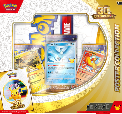 Trading Card Games Pokemon - 2026 - 30th Celebration - Poster Collection - Pre-Order September 16th 2026 - Cardboard Memories Inc.