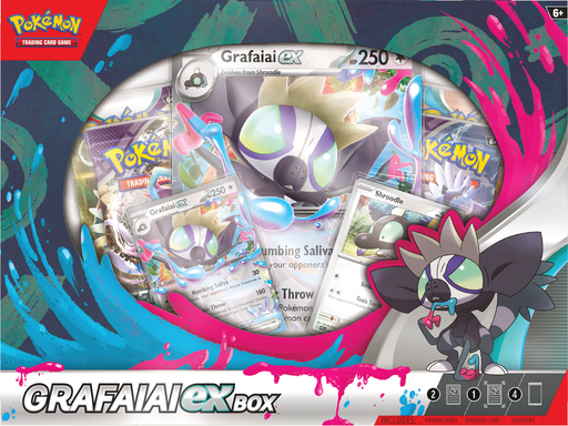 Trading Card Games Pokemon - Grafaiai EX - Trading Card Collection Box - Pre-Order April 5th 2024 - Cardboard Memories Inc.