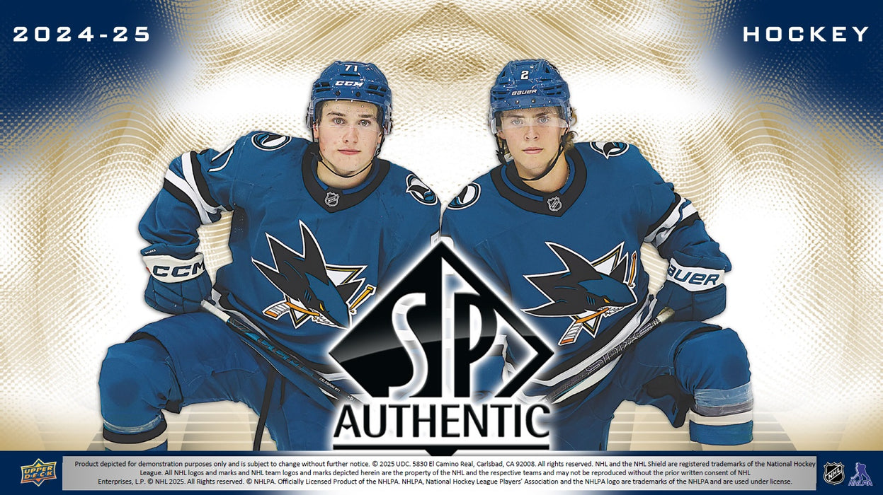 Sports Cards Upper Deck - 2024-25 - Hockey - SP Authentic - Sealed 8 Box Inner Case - Cardboard Memories Inc.