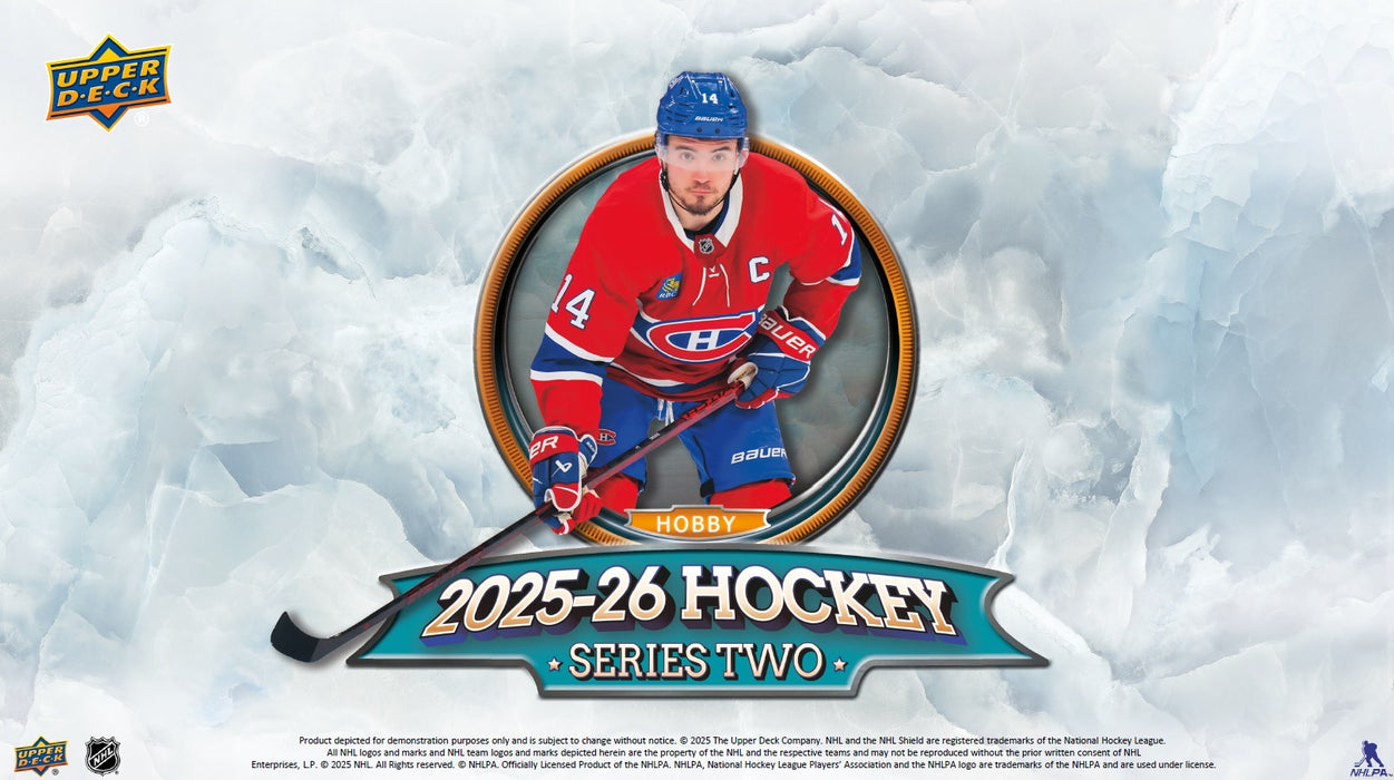 Sports Cards Upper Deck - 2025-26 - Hockey - Series 2 - Tin - Pre-Order March 15th 2026 - Cardboard Memories Inc.