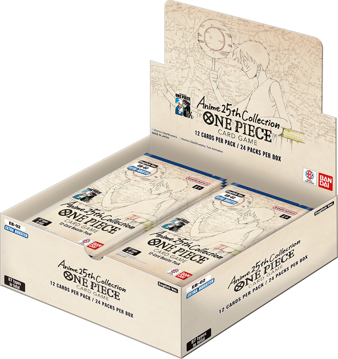 collectible card game Bandai - One Piece Card Game - Anime 25th Collection - Extra Booster Box - Cardboard Memories Inc.