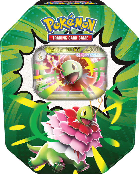Trading Card Games Pokémon - Ascended Heroes - Mega Meganuim - Tin - Pre-Order August 28th 2026 - Cardboard Memories Inc.