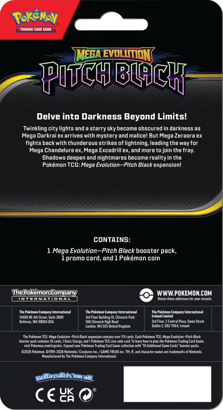 Trading Card Games Pokémon - Mega Evolution - Pitch Black - Checklane Blister - Slowpoke - Pre-Order July 17th 2026 - Cardboard Memories Inc.