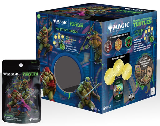 Dice Magic the Gathering - Teenage Mutant Ninja Turtles - Token & Dice Mystery Pack - Cardboard Memories Inc.