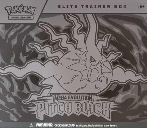 Trading Card Games Pokémon - Mega Evolution - Pitch Black - Elite Trainer Box - Pre-Order July 17th 2026 - Cardboard Memories Inc.