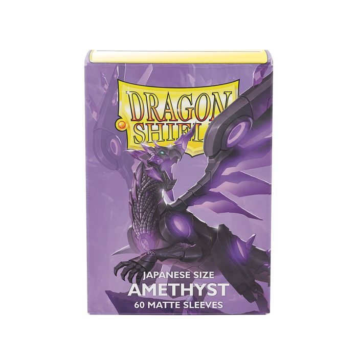 Supplies Arcane Tinmen - Dragon Shield Sleeves - Japanese Size - Matte - Amethyst - Package of 60 - Cardboard Memories Inc.