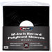 Supplies BCW - Black Paper Record Sleeves Polylined with Hole - 12 1/8" x 12" - Package of 50 - Cardboard Memories Inc.
