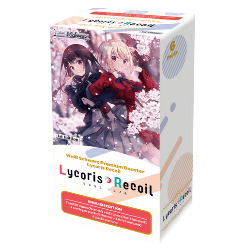 Trading Card Games Bushiroad - Weiss Schwarz - Lycoris Recoil - Premium Booster Box - Cardboard Memories Inc.