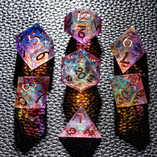 Merchant Guild House - Dice - Nova Nebula - Sharp Edge Resin - Cardboard Memories Inc.