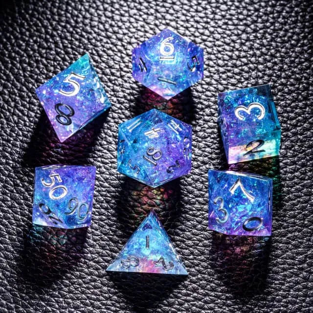 Merchant Guild House - Dice - Twilight Drift - Sharp Edge Resin - Cardboard Memories Inc.