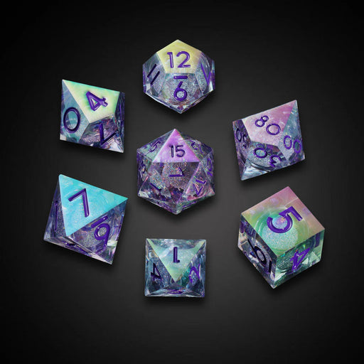 Merchant Guild House - Dice - Nebulynx - Iridescent Liquid Core - Cardboard Memories Inc.