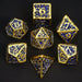 Merchant Guild House - Dice - Druid's Sapphire Grove - Metal Dice Set - Cardboard Memories Inc.