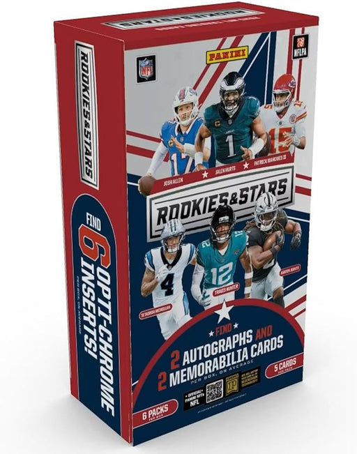 Sports Cards Panini - 2025 - Football - Rookies and Stars - Hobby Box - Cardboard Memories Inc.
